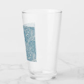 Blue Marigolds (von William Morris) Glas (Links)