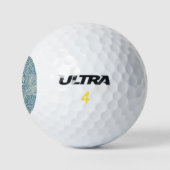Blue Marigolds (von William Morris) Golfball (Logo)