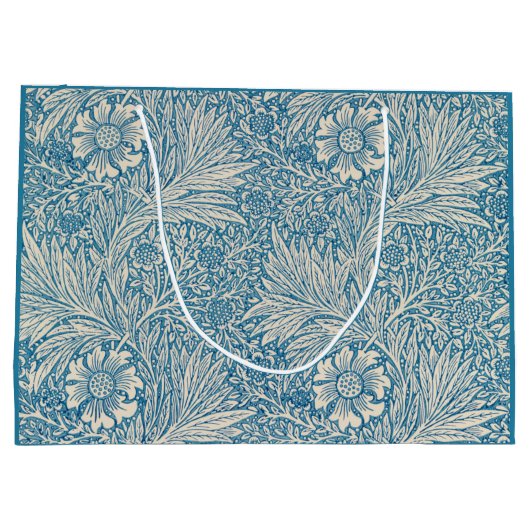 Blue Marigolds (von William Morris) Große Geschenktüte (Rückseite)