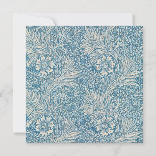 Blue Marigolds (von William Morris) Karte (Vorderseite)