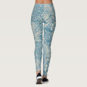 Blue Marigolds (von William Morris) Leggings (Rückseite)