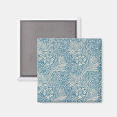 Blue Marigolds (von William Morris) Magnet (Vorderseite/Rückseite)