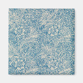 Blue Marigolds (von William Morris) Magnet (Vorne)
