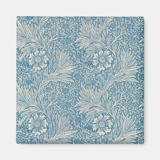 Blue Marigolds (von William Morris) Magnet (Vorne)
