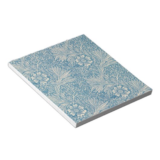 Blue Marigolds (von William Morris) Notizblock (angewinkelt)