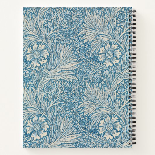 Blue Marigolds (von William Morris) Notizblock (Rückseite)