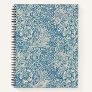 Blue Marigolds (von William Morris) Notizblock