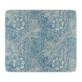 Blue Marigolds (von William Morris) Schneidebrett
