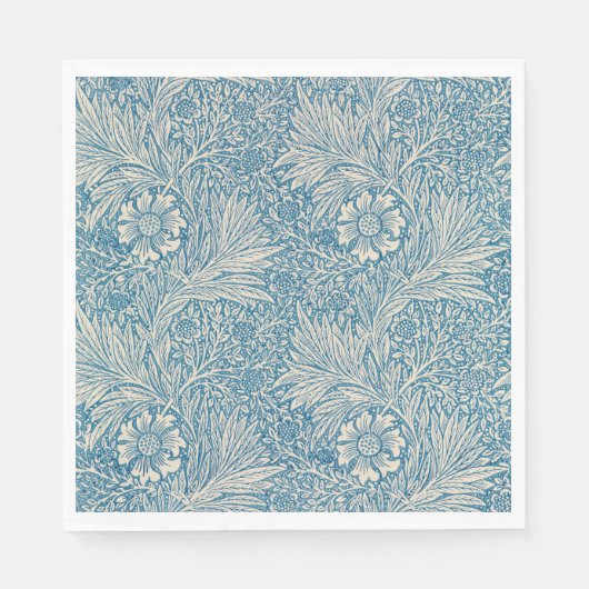 Blue Marigolds (von William Morris) Serviette (Vorderseite)