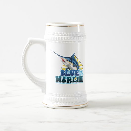 Blue Marlin Bierglas (Links)