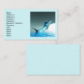Blue Marlin Breaching Visitenkarte (Vorne/Hinten)