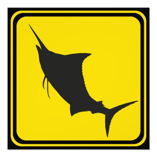 Blue Marlin Crossing! Fotodruck (Vorne)