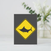 Blue Marlin Crossing! Postkarte (Stehend Vorderseite)