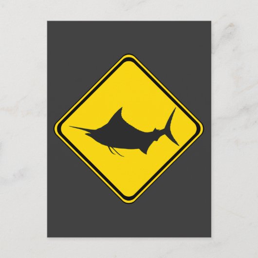 Blue Marlin Crossing! Postkarte (Vorderseite)