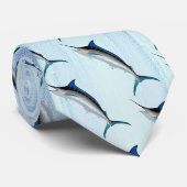 Blue Marlin Fish Krawatte (Gerollt)