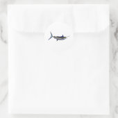Blue Marlin Fish Runder Aufkleber (Tasche)