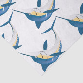 Blue Marlin Fish Seidenpapier (Detail)