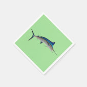 Blue Marlin Fish Serviette (Ecke)