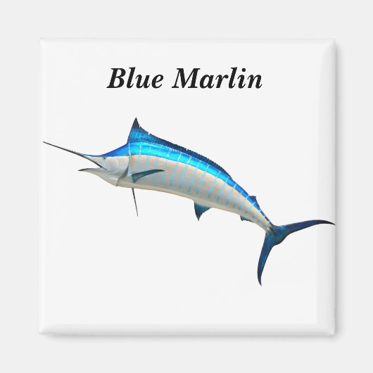 Blue Marlin Game Fish Magnet (Vorne)