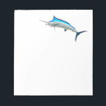 Blue Marlin Game Fish Notizblock<br><div class="desc">Blaue Marlin</div>