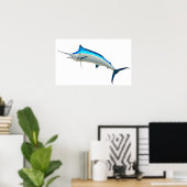 Blue Marlin Game Fish Poster (Heimbüro)