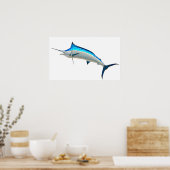 Blue Marlin Game Fish Poster (Küche)