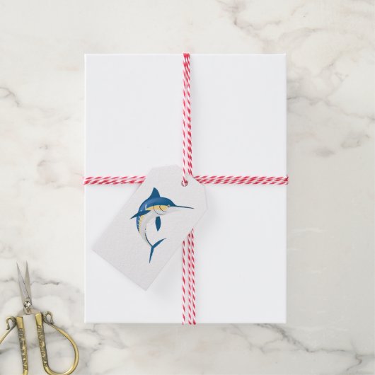 Blue Marlin Geschenkanhänger (Mit Garn)