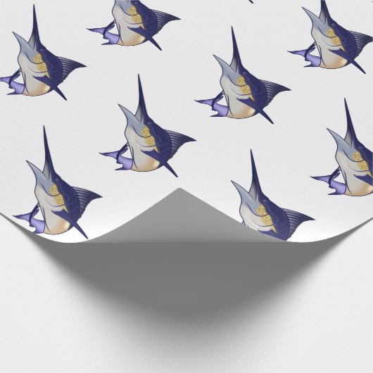 Blue Marlin Geschenkpapier (Ecke)