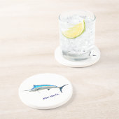 Blue Marlin Getränkeuntersetzer (Seite)