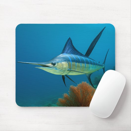 Blue Marlin Glide Mousepad (Mit Mouse)