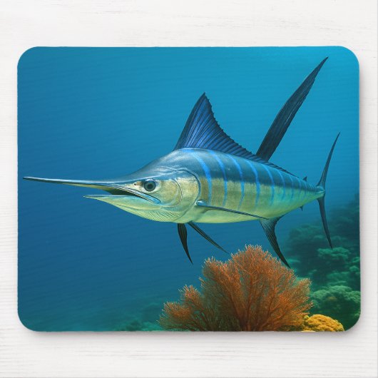 Blue Marlin Glide Mousepad (Vorne)
