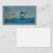 Blue Marlin Jump Visitenkarte (Vorne/Hinten)