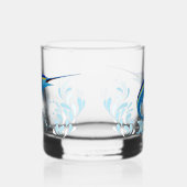 Blue Marlin Jumping out of Ocean Whiskyglas (Links)