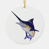 Blue Marlin Keramik Ornament (Vorne)