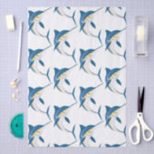 Blue Marlin Pattern Seidenpapier (Handwerk)