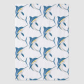 Blue Marlin Pattern Seidenpapier (Vorderseite)