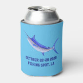 Blue Marlin Personalisierter cooler trinken Dosenkühler (Kanne Vorderseite)
