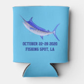 Blue Marlin Personalisierter cooler trinken Dosenkühler (Vorderseite)