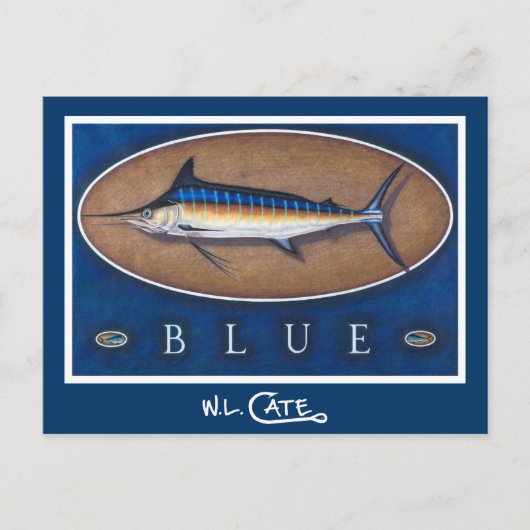 Blue Marlin Postcards Postkarte (Vorderseite)