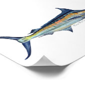 Blue Marlin Poster (Ecke)