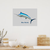 Blue Marlin Poster (Küche)