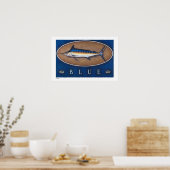 Blue Marlin Posters, Prints und Frames Poster (Küche)