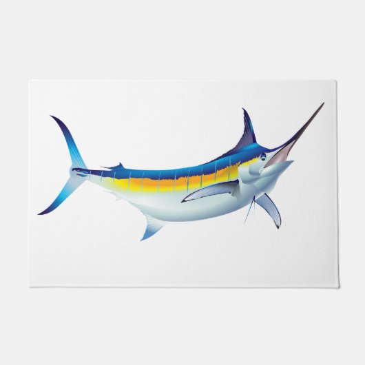 Blue Marlin Profil Fußmatte (Vorderseite)