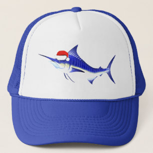 Blue Marlin Santa Claus Truckerkappe