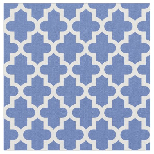 Blue marokkanische Print Stoff (Nahaufnahme)
