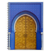 Blue marokkanische Tile Doorway - Spiral Notebook Notizblock (Vorderseite)