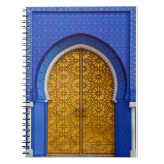 Blue marokkanische Tile Doorway - Spiral Notebook Notizblock
