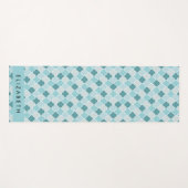 Blue marokkanische Trellis, Quatrefolie, Ihr Name Yogamatte (Vorderseite (Horizontal))