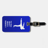 Blue Martial Arts Gepäckanhänger (Vorderseite horizontal)