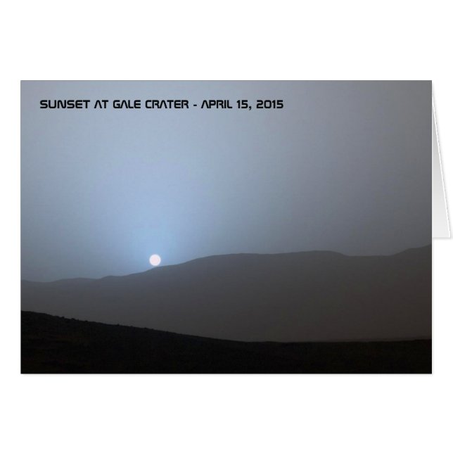 Blue Martian Sunset (Vorderseite (Horizontal))
